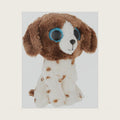 2007517 Muddles Brown & White Dog Beanie Boo Stuffed Animal, Multicoloured, 15 cm