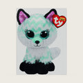 Beanie Boos Atlas Aqua Fox 9" - Beanie Baby Soft Plush Toy - Collectible Cuddly Stuffed Teddy