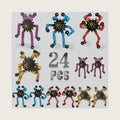 24 Pack Funny Sensory Fidget Toys,Deformable Chain DIY Robot Spinners Stress Relief Gyro Toy Birthday Gifts Goodie Bag Christmas Stocking Stuffers Classroom Prizes Party Favors for Kids Adults