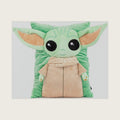 Jay Franco Star Wars The Mandalorian Baby Yoda Grogu 3D Snuggle Pillow - Super Soft – Measures 15 Inches (Official Star Wars Product)