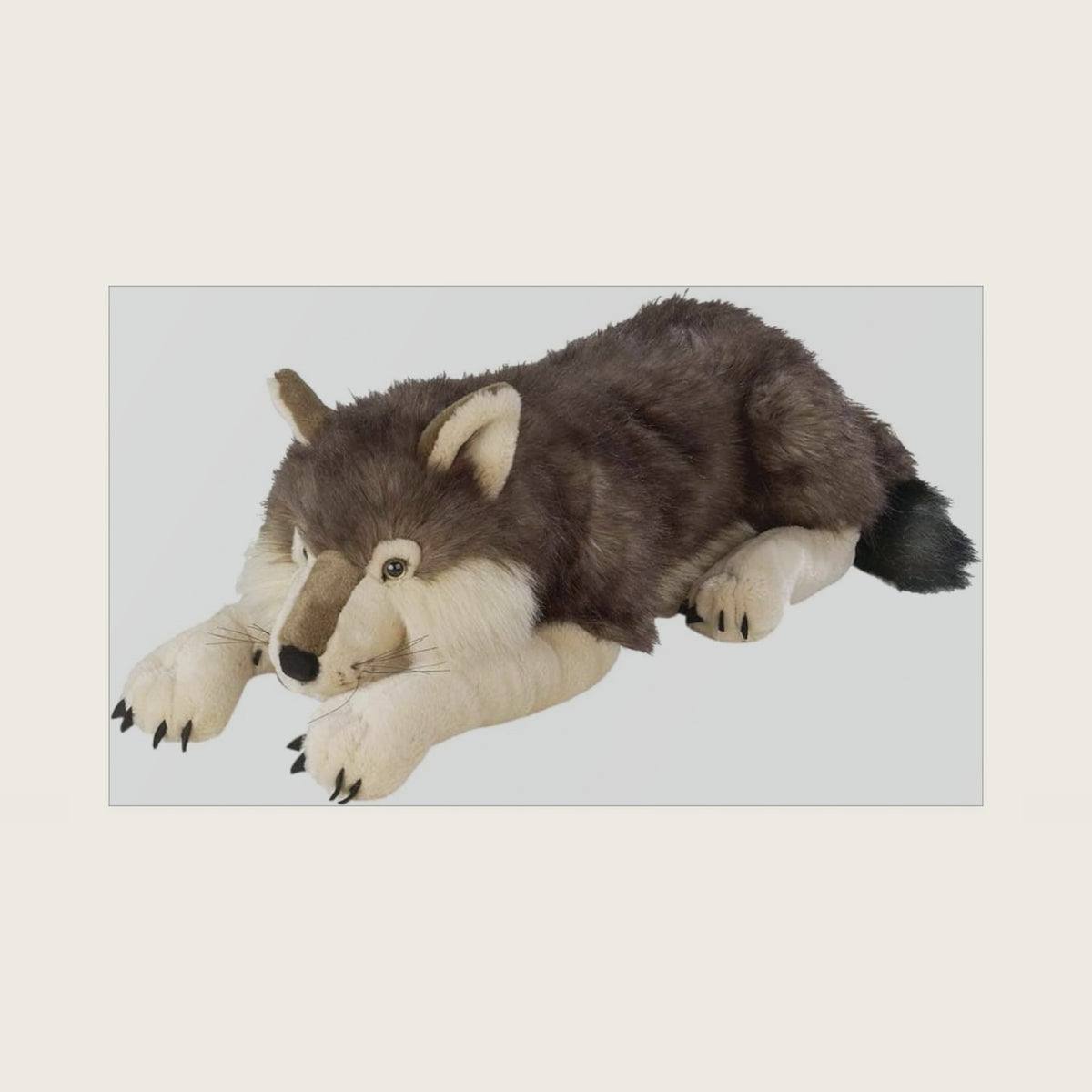 Wild Republic Jumbo Wolf Plush, Giant Stuffed Animal, Plush Toy, Gifts for Kids, 30 Inches