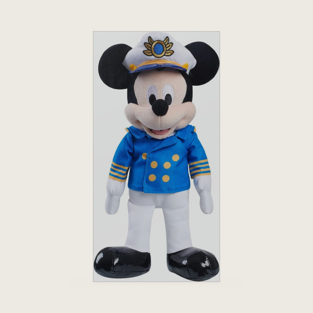 Classics Captain Mickey Mouse 13-inch Plush, Cruise Line Stuffed Animal, Mouse, Kids Toys for Ages 3 Up by Just Play