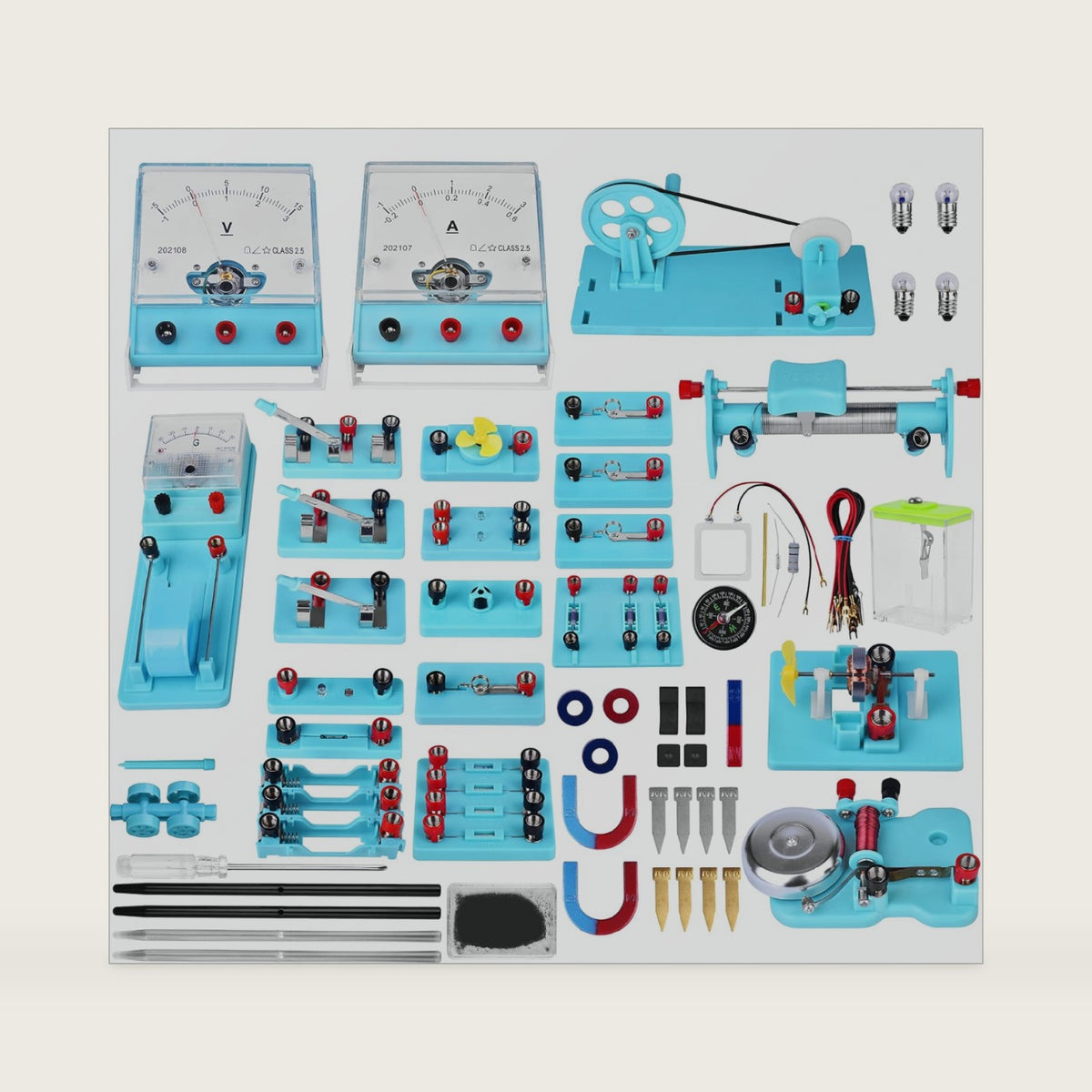 Mysterystone Science Experiment for Kids Electricity and Magnetism Kit for Students Stem Kit Physics Lab Basic Circuit Board Kit for Learning Starter