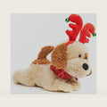 Cuddle Barn - Jingle Jasper | Animated Singing Holiday Puppy Dog Stuffed Animal Plays Wiggles and Wags Tail to We Wish You A Merry Christmas, 9 inches