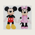 Junior Mickey Mouse and Minnie Mouse Beanbag Plushie 2-Pack