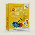 CraftLab Knitting Kit - Beginner Knitting Supplies with Wool Yarn, Needles, Instructions, DIY Gift