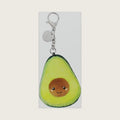 Squishable - Micro Avocado Keychain - Comfort Food Collection - 3 in - Soft Toy Collectible Stuffed Animal - Metal Keychain Backpack Clip