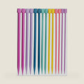 ITROLLE Knitting Needle 14PCS 4mm 5mm 6mm 7mm 8mm 9mm 10mm Colourful Single Pointed Knitting Straight Pins