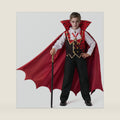 Spooktacular Creations Child Vampire Costume for Boy, Scary Halloween Red Vampire Costume for Kids Dress Up