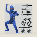 Spooktacular Creations Boys Ninja Costume, Dragon Scales Ninja Outfit with Accessories for Kids Toddler Halloween Parties