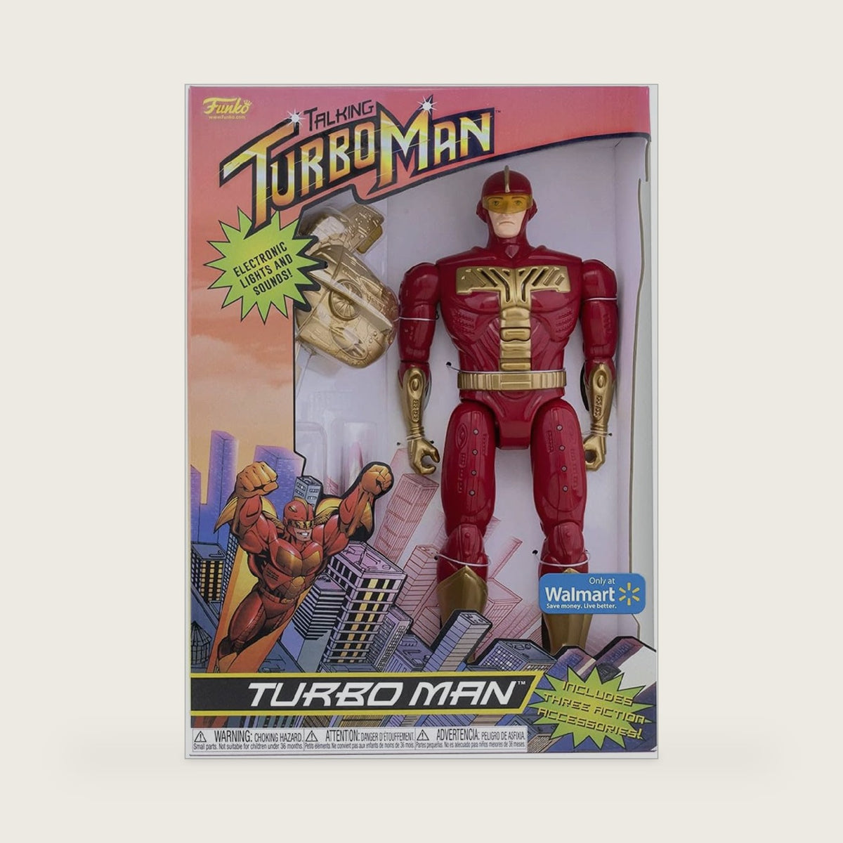 Jingle All The Way – Turbo Man Electronic Figure by Funko