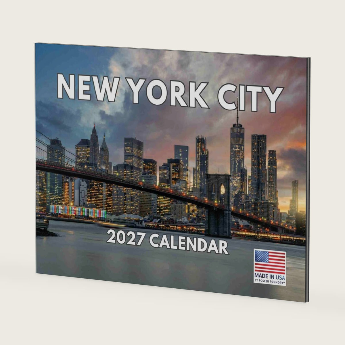 New York City Calendar 2027 NYC Monthly Wall Calender 12 Month
