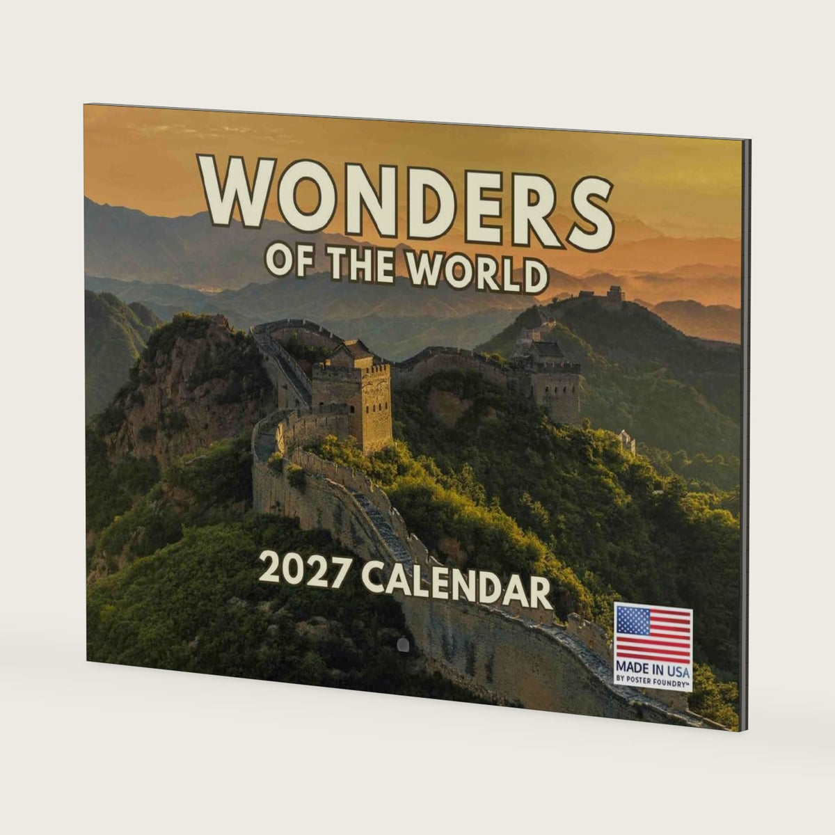Wonders Of The World Calendar 2027 Natural Nature Travel Monthly Wall