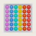 Pop it Fidget Sensory Learning Toy with ALPHABET and NUMBERS for TODDLERS and AUTISTIC Children, Ideal for Learning at Home, School, and Travel. Educational Stress Relief Toy That Makes Learning Fun