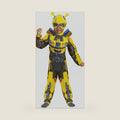 Disguise Bumblebee Toddler Costume, Official Transformers Rise of the Beasts Muscle Padded Costume and Mask, Size (3T-4T)