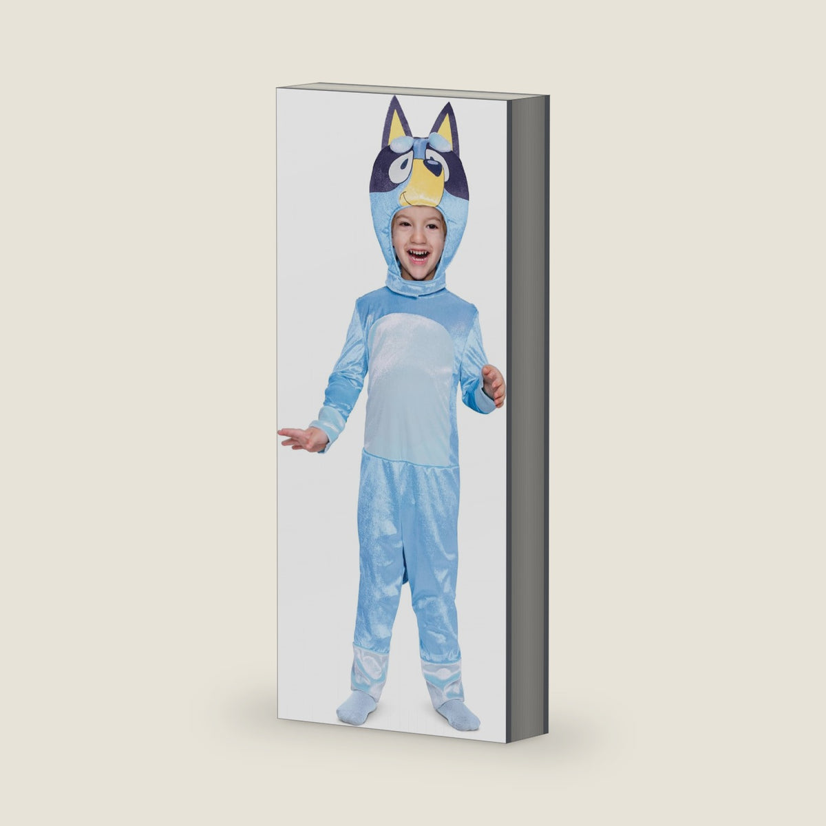 Bluey Costume for Kids, Official Bluey Character Outfit with Jumpsuit and Headpiece for Toddlers