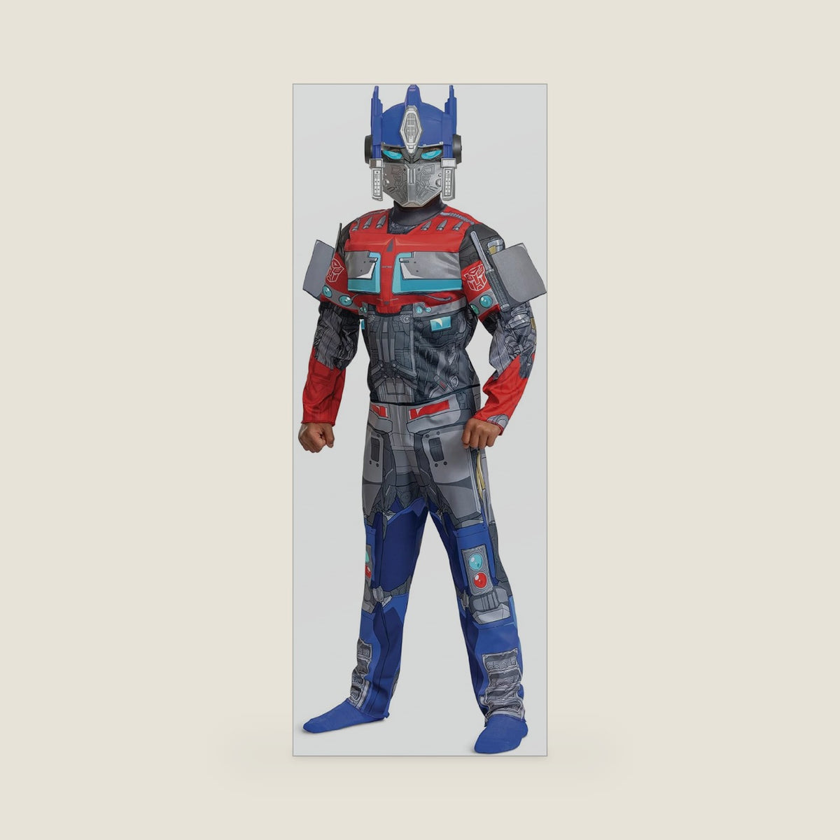 Disguise Optimus Prime Muscle Costume, Official Transformers Rise of the Beasts Costume and Mask, Medium (7-8)