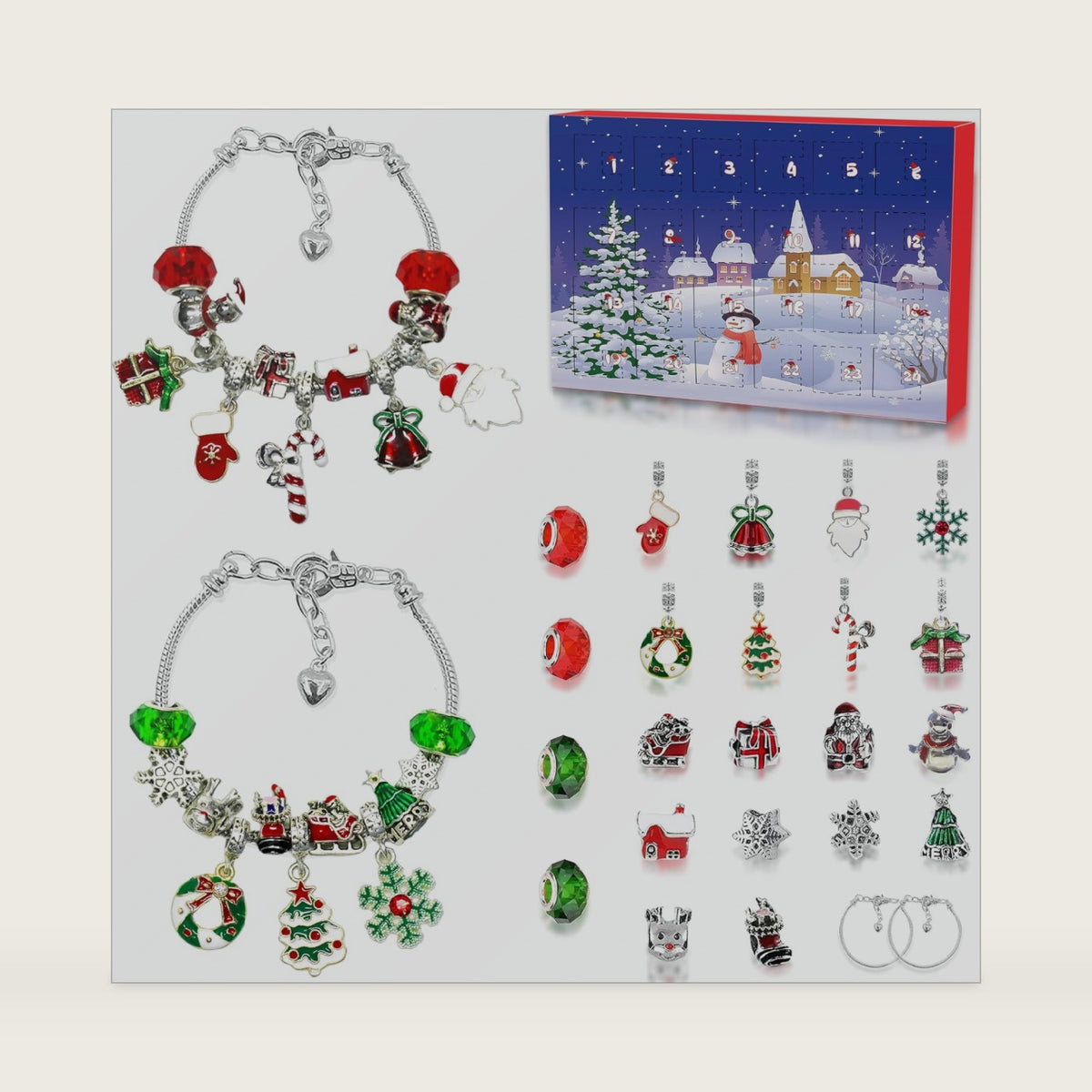 Novernat 24 Pcs Charm Bracelet Advent Calendar 2026