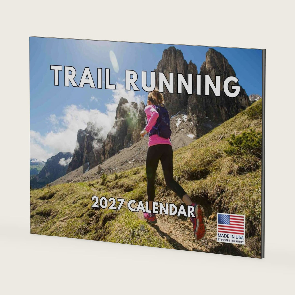 Trail Running Calendar 2027 Runners Monthly Wall Calender 12 Month