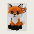 Beanie Boo's - Meadow the Fox Soft Toy, 15 cm, Tricolour, TY36379