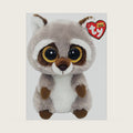 Oakie Raccoon Beanie Boo 15cm – Soft Cuddly Plush Toy