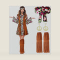 SATINIOR 70s 60s Hippie Halloween Costume for Women