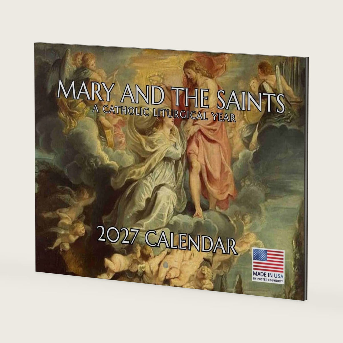 Mary And The Saints Catholic Calendar 2027 Religious Monthly Wall Calender