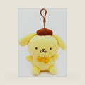 Character Plush Bag Clip Keychain Backpack Hanger 1PC (My Melody / Kuromi / Cinnamoroll / Pompompurin) (Pompompurin), One Size