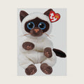 Beanie Babies – Soft Toy Miso The Cat 15 cm, Grey, TY40548