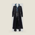 BITSEACOCO Mens Gothic Renaissance Trench Coat Jacket Halloween Costume