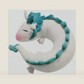 Anime Neck Pillow White Dragon Plush Doll Toy Kids Travel Neck Pillow, Cute Haku Plush for Chrismas Birthday Gift