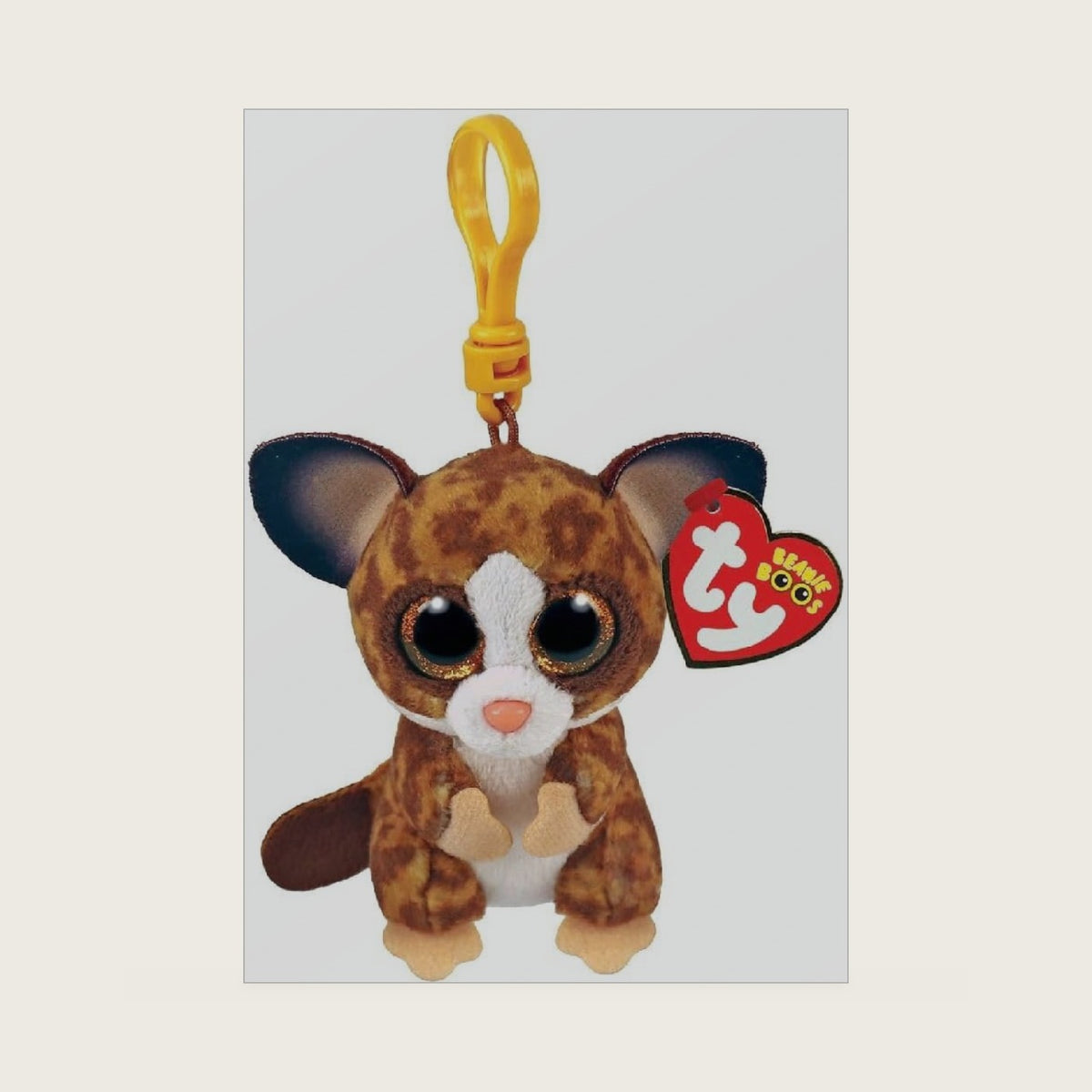 Binky Bush Beanie Boos/Key Clip | Beanie Baby Soft Plush Toy | Collectible Cuddly Stuffed Teddy