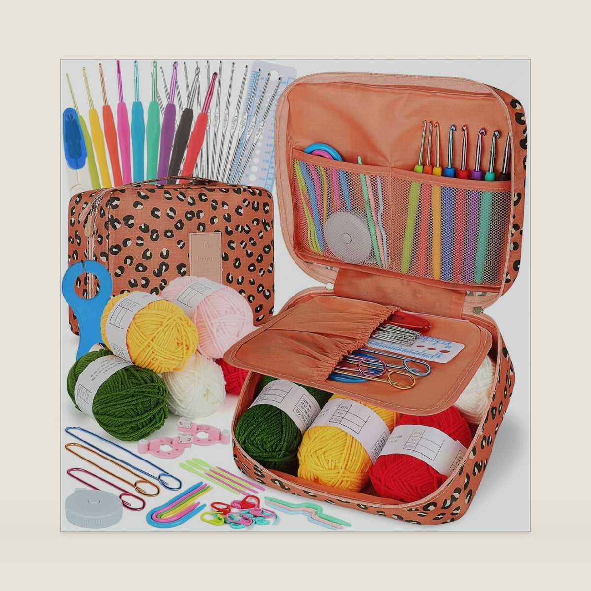 Coopay Crochet Kit for Beginners Adults Kids w/Step-by-Step Instructions