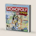 Hasbro Gaming Monopoly Junior Bluey Edition Board Game | Kids Play as Bluey, Bingo, Mum & Dad for Girls & Boys | Ages 5+ ( Exclusive)