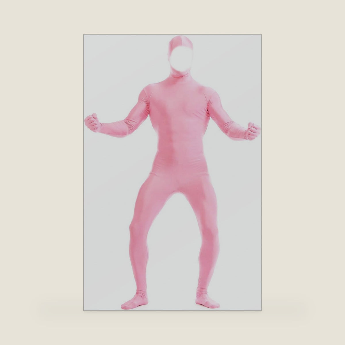 Aniler Men's and Women's Spandex Open Face Full Body Zentai Costume Bodysuit