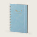 Academic Planner 2026-2027, Weekly and Monthly Calendar Planner, July 2026 - June 2027, 6.4" x 8.5", Faux Leather Cover Yearly Teacher Student Planning Agenda Book with Tabs, Pocket, Notes(Blue)