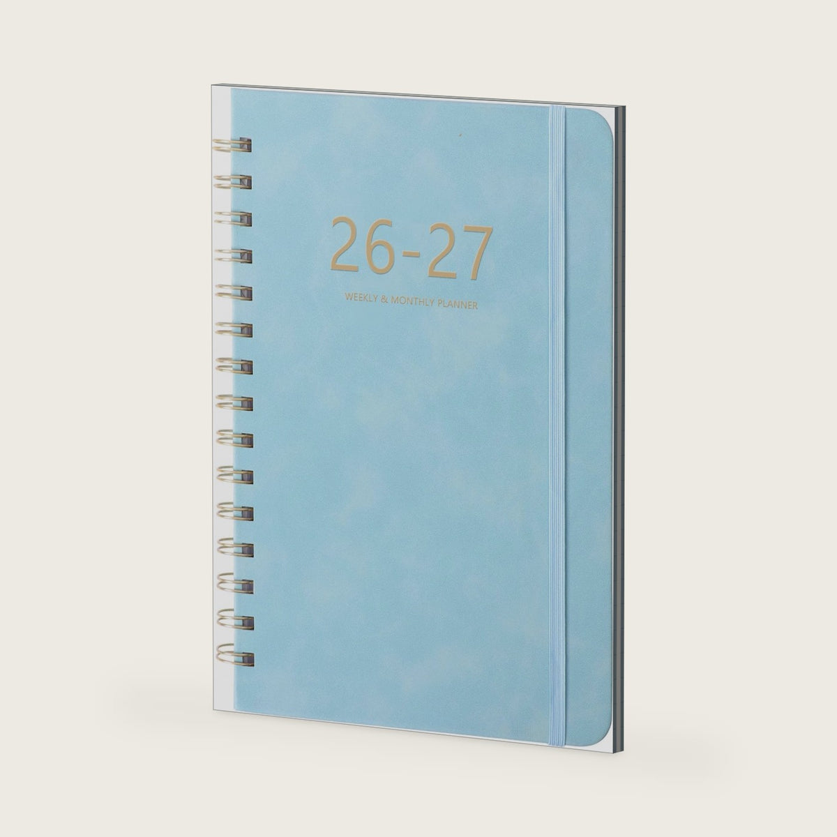 Academic Planner 2026-2027, Weekly and Monthly Calendar Planner, July 2026 - June 2027, 6.4" x 8.5", Faux Leather Cover Yearly Teacher Student Planning Agenda Book with Tabs, Pocket, Notes(Blue)