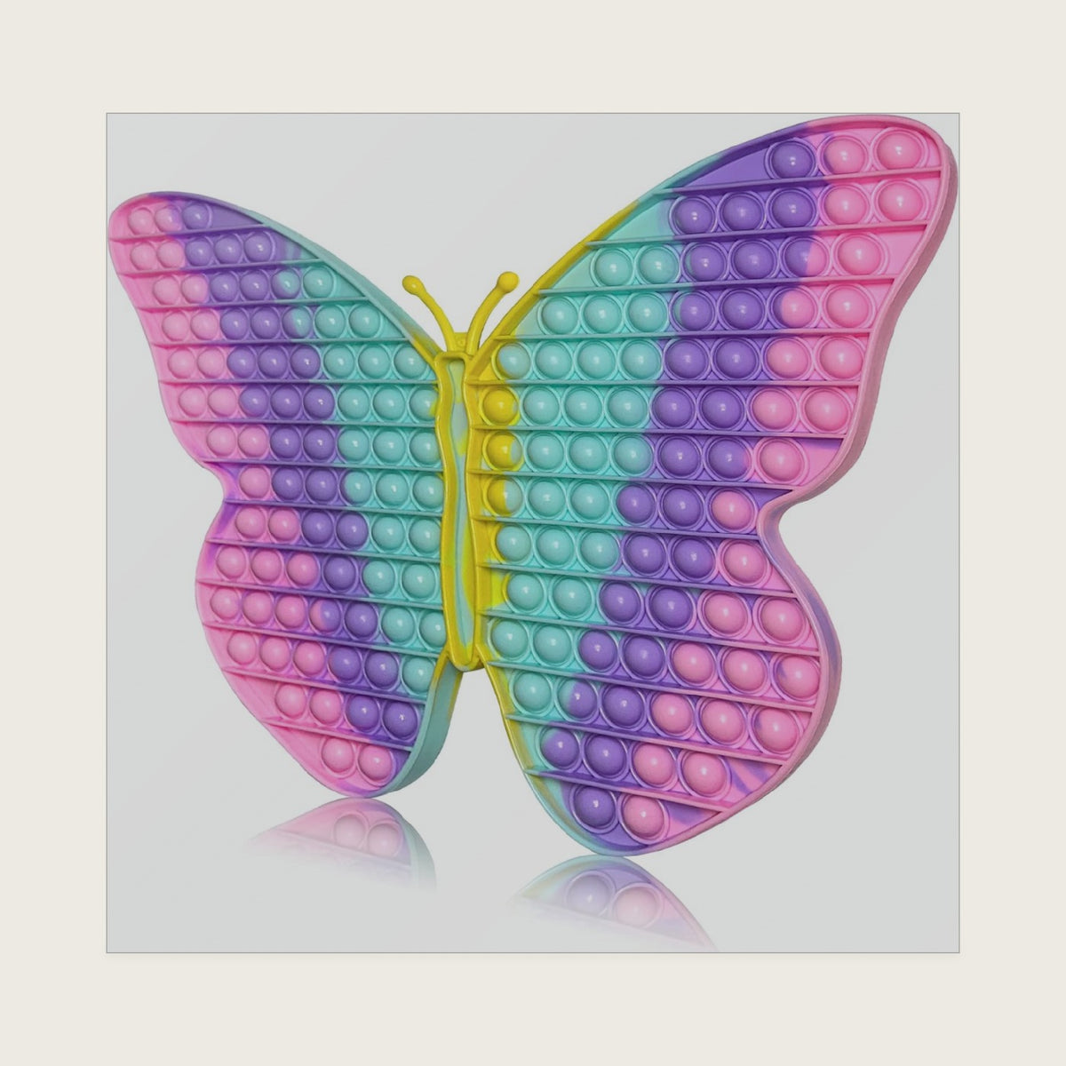 Jumbo Butterfly Pop for Teens Kids Girls, It is 15.75 Inch 162 Bubbles Extra Large Pop Fidget Toys, Giant Butterfly Toy, Huge Big Jumbo Pop Fidget Toy Stress Reliever, Women Girl Gift Christmas