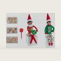 The Elf on the Shelf PJ and Baker Set - Itty Bitty Baker with Spatula, Apron, Mixing Bowl, Cookie Trays and Donut PJ Set - 8 Piece Value Multipack