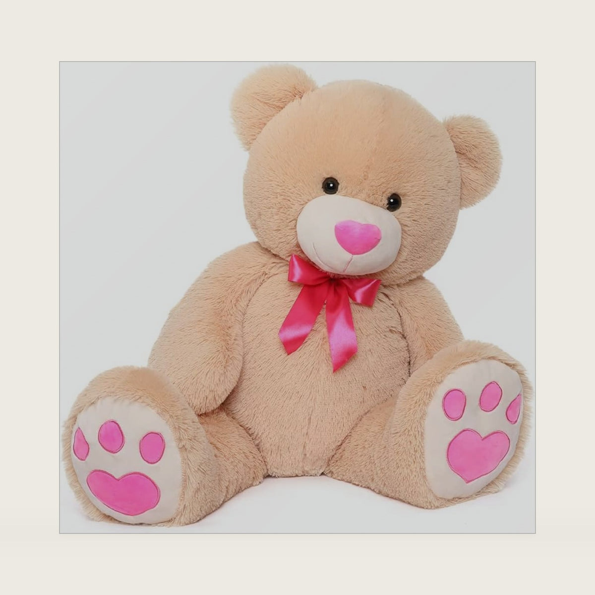 Tezituor 36" Large Teddy Bear Stuffed Animal, Brown Bear Plush Toy with Tie