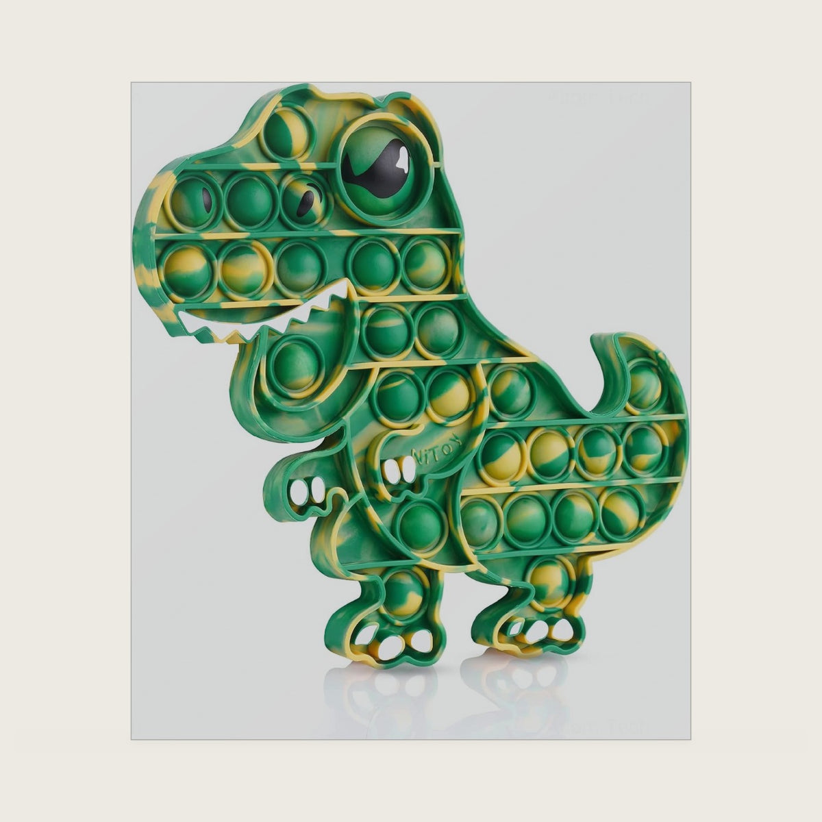 Dinosaur Pop It Fidget Toy, Large T-Rex Push Pop Sensory Stress Kids