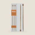 Mdoker Bamboo Knitting Needle Straight Single Pointed Sweater Knitting Needles 10-inch Length for Handmade DIY Knitting Projects,Size US 4(3.5mm)