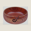 Weabetfu Extra Large Rosewood Yarn Bowl with Spiral Groove and Hole,8" x 3"