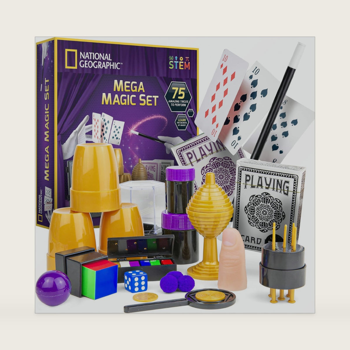 National Geographic Mega Magic Kit with 75+ Tricks for Kids Ages 8-12