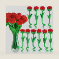 10 Pcs Plush Rose Flower Stuffed Flower Bendable Stems Plush Bouquet Toy Soft Rose Flower 12.6 Inch for Christmas Classroom 2026 Mother's Day Valentines Day Girl Girlfriend Wife(10 Pcs Red Series)
