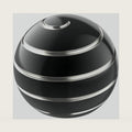 Kinetic Spinning Desk Toy Metal Fidgets ADHD 1.54in Black Silver