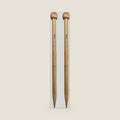 Weabetfu Large Size Bamboo Knitting Needle Straight Single Pointed Thick Knit Needles 10-inch Length Jumbo Knitting Needles for Huge Chunky Yarn Handmade DIY Knitting,US Size 15(10mm)