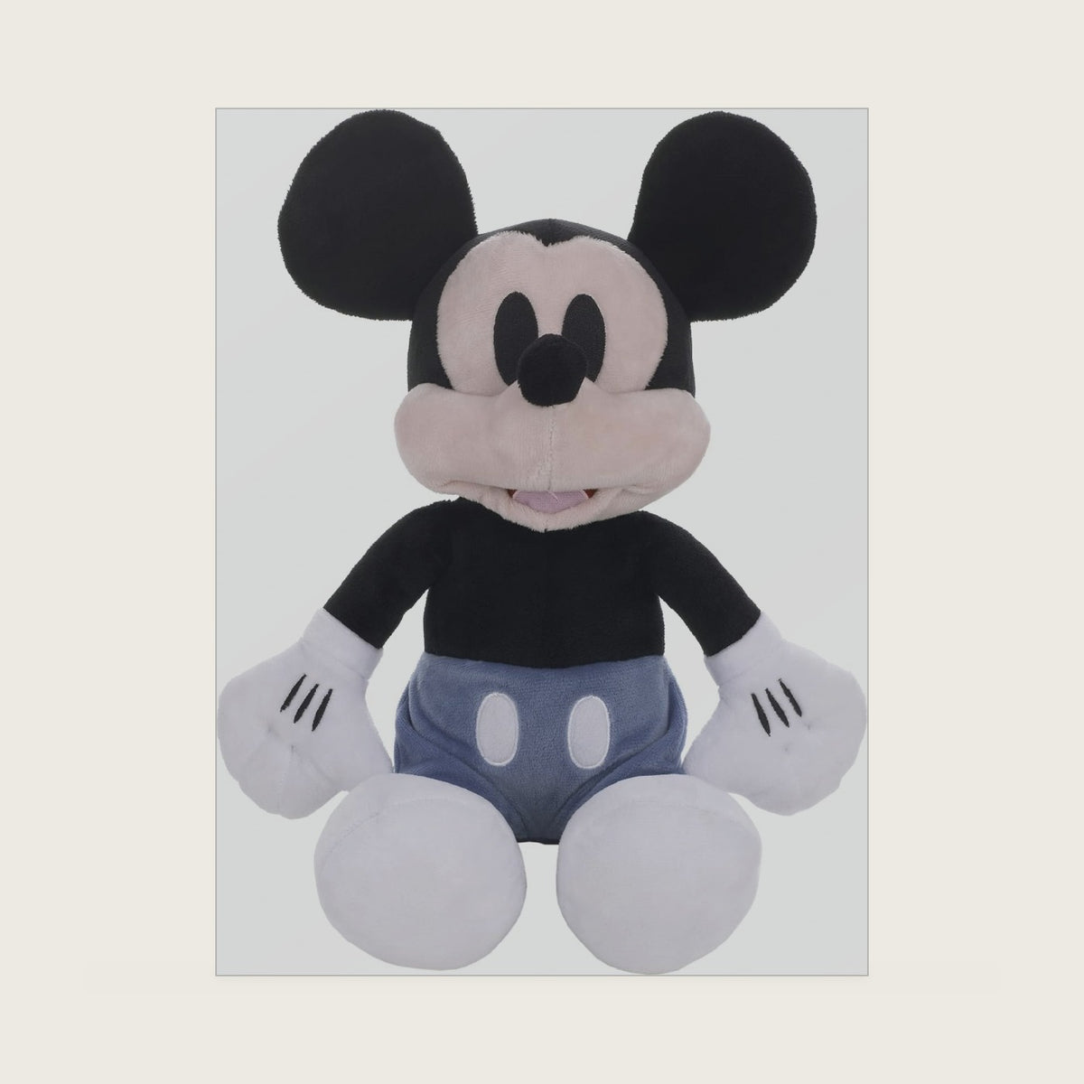 Mickey Mouse Black, White, and Blue Plush