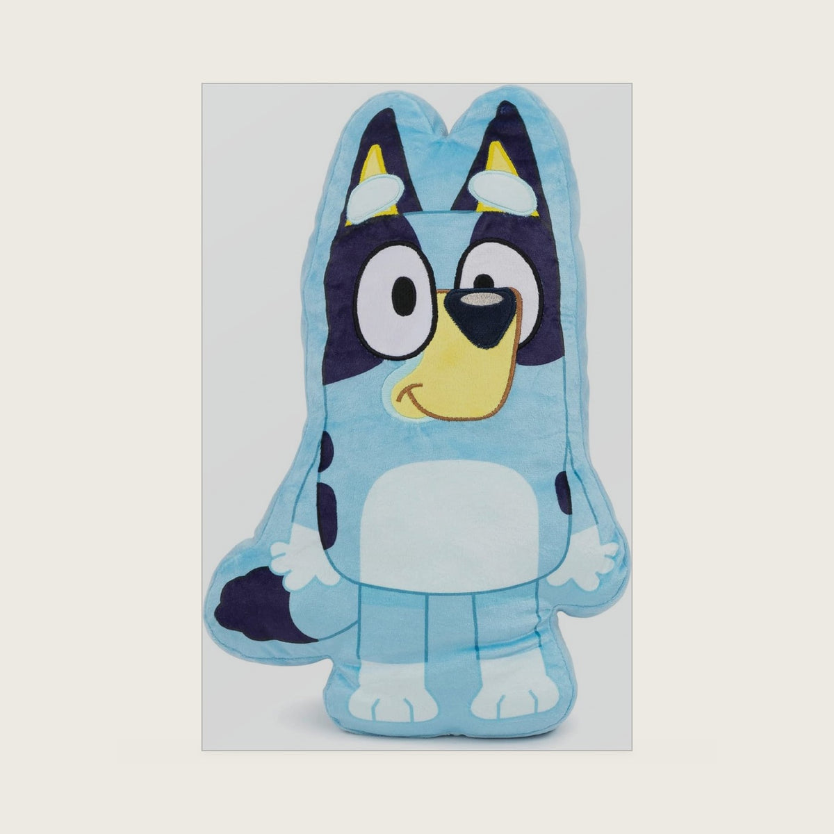 Jay Franco Polyester Bluey Shaped Decorative Pillow - Kids Super Soft Throw Plush Pillow - Measures 17 Inches (Official Bluey Product)