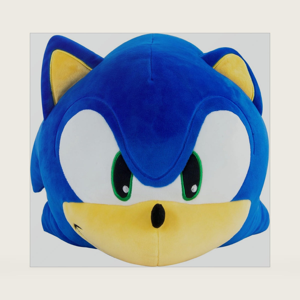 Club Mocchi-Mocchi- Sonic the Hedgehog Plush - 15 Inch Squishy Collectible Toy - Stuffed Animal Gift - Cute Plushie and Room Decor, Blue